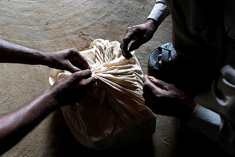 Budaun Killings: The father of the 11-year-old deceased girl in Khatri village in Budaun, Uttar Pradesh